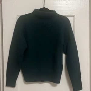 Dark Green Madewell wool like sweater size small